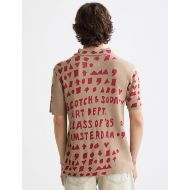 Picture of SCOTCH&SODA MEN'S JACQUARD KNITTED SHIRT IN MEDIUM BEIGE 5