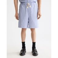 Снимка на SCOTCH&SODA MEN'S FAVE - TONAL STRIPED REGULAR FIT BERMUDA SHORTS IN DARK PURPLE 4