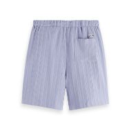 Снимка на SCOTCH&SODA MEN'S FAVE - TONAL STRIPED REGULAR FIT BERMUDA SHORTS IN DARK PURPLE 2