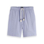 Снимка на SCOTCH&SODA MEN'S FAVE - TONAL STRIPED REGULAR FIT BERMUDA SHORTS IN DARK PURPLE 1
