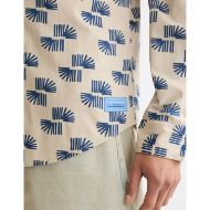 Снимка на SCOTCH&SODA MEN'S SLIM FIT MICRO ALL-OVER PRINTED SHIRT IN MEDIUM BEIGE 6