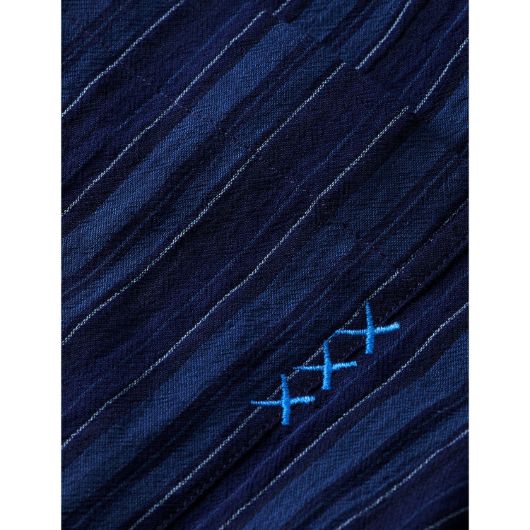 Show details for SCOTCH&SODA MEN'S TEXTURED STRIPE SHIRT IN NAVY 3 - FanPoint Picture of SCOTCH&SODA MEN'S TEXTURED STRIPE SHIRT IN NAVY 3