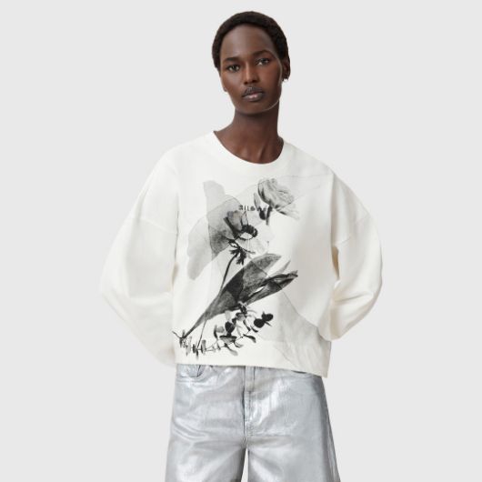 Снимка на ALLSAINTS ДАМСКИ СУИТШЪРТ LYSS LILA SWEAT В БЯЛО
