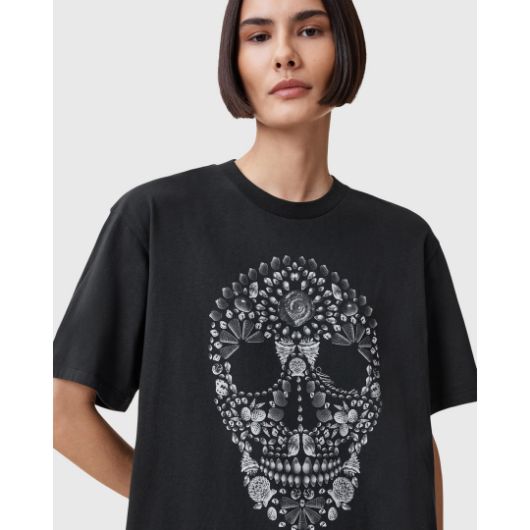 Показвай детайлите за ALLSAINTS ДАМСКА ТЕНИСКА  SHKULL BOYFRIEND В ЧЕРНО Снимка на ALLSAINTS ДАМСКА ТЕНИСКА  SHKULL BOYFRIEND В ЧЕРНО