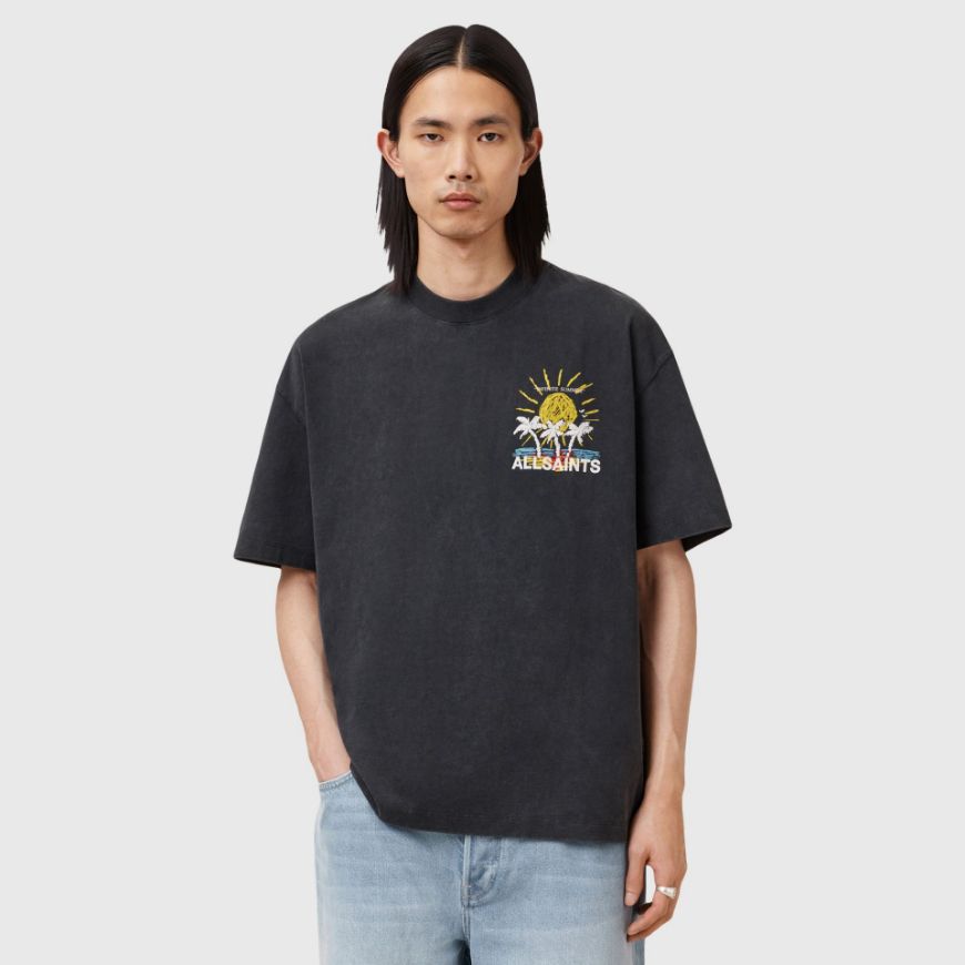 Снимка на ALLSAINTS МЪЖКА ТЕНИСКА  COVE SS CREW В ЧЕРНО