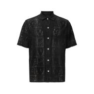 Picture of ALLSAINTS MEN'S NETLEY SHORT SLEEVE SHIRT IN BLACK 6