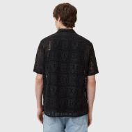 Picture of ALLSAINTS MEN'S NETLEY SHORT SLEEVE SHIRT IN BLACK 4