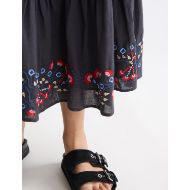 Снимка на SCOTCH&SODA WOMEN'S EMBROIDERED MAXI SKIRT IN CHARCOAL ART 6