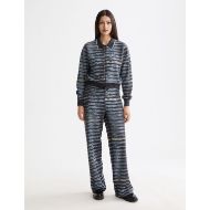 Picture of SCOTCH&SODA WOMEN'S LUREX JACQUARD CARDIGAN IN CHARCOAL ART 6