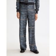 Снимка на SCOTCH&SODA WOMEN'S LUREX JACQUARD TROUSERS IN CHARCOAL ART 4