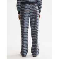 Снимка на SCOTCH&SODA WOMEN'S LUREX JACQUARD TROUSERS IN CHARCOAL ART 5