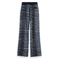 Снимка на SCOTCH&SODA WOMEN'S LUREX JACQUARD TROUSERS IN CHARCOAL ART 2