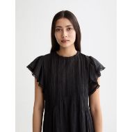 Снимка на SCOTCH&SODA WOMEN'S MAXI DRESS WITH PLEATED LACE DETAILS IN METEORITE 6