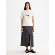 Снимка на SCOTCH&SODA WOMEN'S REGULAR FIT T-SHIRT WITH CHEST ARTWORK IN EGGNOG 7