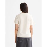 Снимка на SCOTCH&SODA WOMEN'S REGULAR FIT T-SHIRT WITH CHEST ARTWORK IN EGGNOG 5