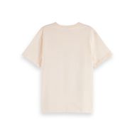 Снимка на SCOTCH&SODA WOMEN'S REGULAR FIT T-SHIRT WITH CHEST ARTWORK IN EGGNOG 2