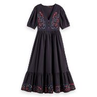 Снимка на SCOTCH&SODA WOMEN'S EMBROIDERED MAXI DRESS IN CHARCOAL ART 1
