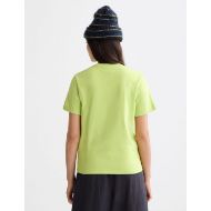 Picture of SCOTCH&SODA WOMEN'S REGULAR FIT T-SHIRT WITH CHEST ARTWORK IN GREEN GLOW 5
