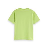 Picture of SCOTCH&SODA WOMEN'S REGULAR FIT T-SHIRT WITH CHEST ARTWORK IN GREEN GLOW 2