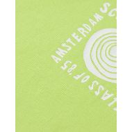 Picture of SCOTCH&SODA WOMEN'S REGULAR FIT T-SHIRT WITH CHEST ARTWORK IN GREEN GLOW 3