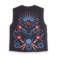 Снимка на SCOTCH&SODA WOMEN'S EMBROIDERED GILET IN CHARCOAL ART 2