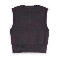 Снимка на SCOTCH&SODA WOMEN'S COMPACT KNITTED SPENCER IN CHARCOAL ART 2