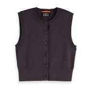Снимка на SCOTCH&SODA WOMEN'S COMPACT KNITTED SPENCER IN CHARCOAL ART 1