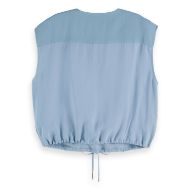 Picture of SCOTCH&SODA WOMEN'S DRAWSTRING WAISTED TANK IN FADED DENIM 2
