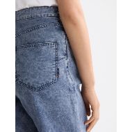 Снимка на SCOTCH&SODA WOMEN'S THE TIDE LONGER INSEAM BALLOON JEANS IN MOUNTAIN DYED CANVAS 6