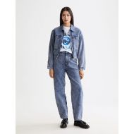 Снимка на SCOTCH&SODA WOMEN'S MOUNTAIN DYED DENIM CANVAS WORKWEAR JACKET IN NAVY 6