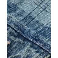 Снимка на SCOTCH&SODA WOMEN'S CUSTOMISED DENIM JACKET IN MIXED FABRIC - OUTDOOR BLUE 3