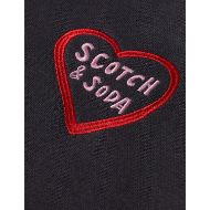 Picture of SCOTCH&SODA WOMEN'S EMBROIDERED REGULAR FIT SWEATSHIRT IN CHARCOAL ART 3