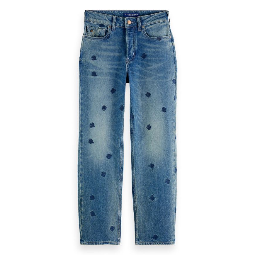 Снимка на SCOTCH&SODA WOMEN'S THE SKY STRAIGHT JEANS - FALLING LEAVES