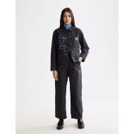 Снимка на SCOTCH&SODA WOMEN'S WASHED WORKWEAR JACKET IN CHARCOAL ART 7