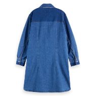 Снимка на SCOTCH&SODA WOMEN'S WASHED DENIM MINI SHIRTDRESS - ART FROM THE HEART 2