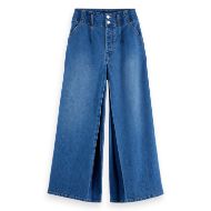 Снимка на SCOTCH&SODA WOMEN'S THE WAVE CUSTOM CROPPED WIDE LEG JEANS - ART FROM THE HEART 1
