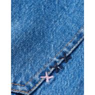 Снимка на SCOTCH&SODA WOMEN'S THE WAVE CUSTOM CROPPED WIDE LEG JEANS - ART FROM THE HEART 3