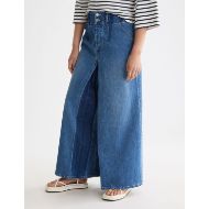 Снимка на SCOTCH&SODA WOMEN'S THE WAVE CUSTOM CROPPED WIDE LEG JEANS - ART FROM THE HEART 4