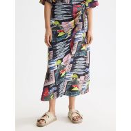 Снимка на SCOTCH&SODA WOMEN'S HIGH RISE MIDI WRAP SKIRT IN ART DEPT COLLAGE MULTICOLOUR 4