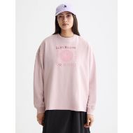Снимка на SCOTCH&SODA WOMEN'S WASHED SEASONAL OVERSIZED FIT SWEATSHIRT IN BURNISHED LILAC 4
