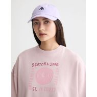 Снимка на SCOTCH&SODA WOMEN'S WASHED SEASONAL OVERSIZED FIT SWEATSHIRT IN BURNISHED LILAC 6