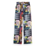 Снимка на SCOTCH&SODA WOMEN'S GIA - MID RISE WIDE LEG ELASTICATED TROUSERS IN ART DEPT COLLAGE MULTICOLOUR 1