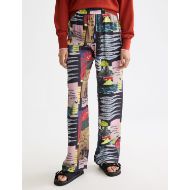 Снимка на SCOTCH&SODA WOMEN'S GIA - MID RISE WIDE LEG ELASTICATED TROUSERS IN ART DEPT COLLAGE MULTICOLOUR 4