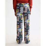 Снимка на SCOTCH&SODA WOMEN'S GIA - MID RISE WIDE LEG ELASTICATED TROUSERS IN ART DEPT COLLAGE MULTICOLOUR 5