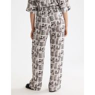 Снимка на SCOTCH&SODA WOMEN'S GIA - MID RISE WIDE LEG ELASTICATED TROUSERS IN ART DEPT COLLAGE GREY SCALE 5