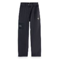 Снимка на SCOTCH&SODA WOMEN'S RAINE - HIGH RISE WIDE LEG WASHED PANTS IN CHARCOAL ART 1