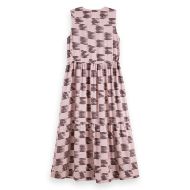 Снимка на SCOTCH&SODA WOMEN'S MIDI DRESS WITH GATHERED WAIST IN FEATHER BLOCK 2