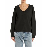 Снимка на REPLAY ДАМСКИ OVERSIZED С V-ЯКА И СКРИТИ ШЕВОВЕ В ЧЕРНО 1