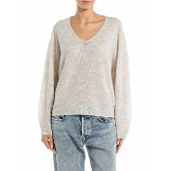 Снимка на REPLAY ДАМСКИ OVERSIZED С V-ЯКА И СКРИТИ ШЕВОВЕ В СИВО 1