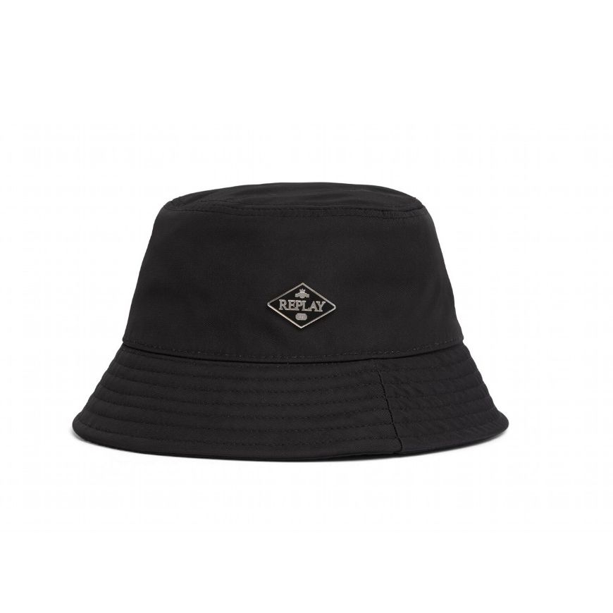 Снимка на REPLAY ДАМСКА ШАПКА BUCKET HAT С РОМБОВИДНО ЛОГО В ЧЕРНО